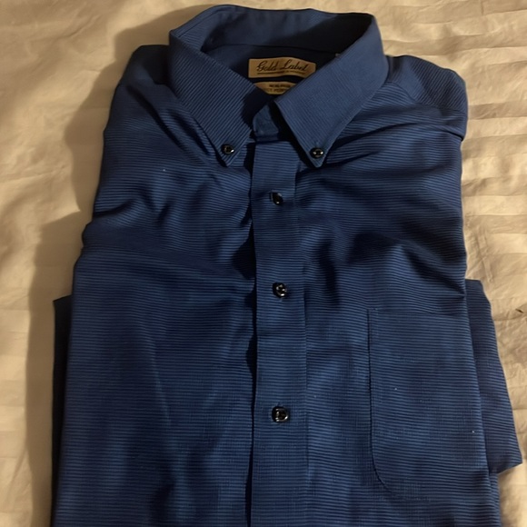 Men’s gold label button down cotton dress shirt - Picture 3 of 3